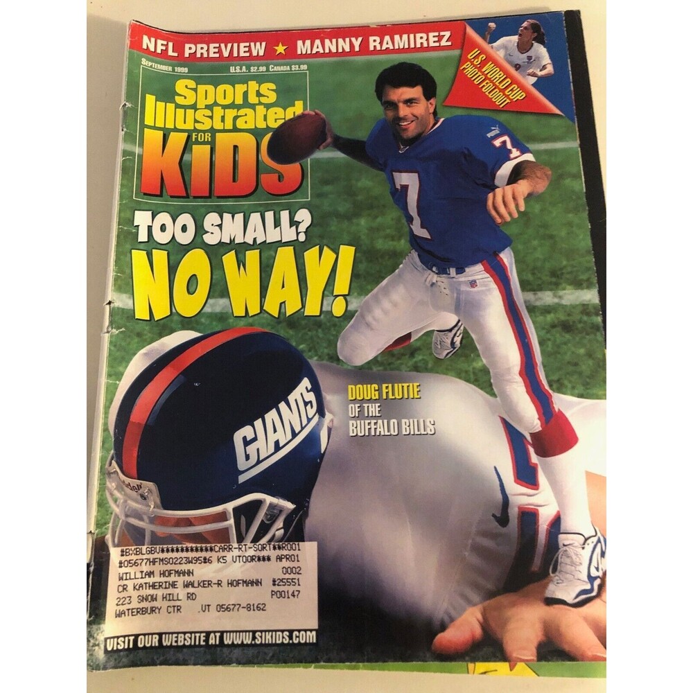 Sports Illustrated‎ for Kids September 1999 Doug Flutie with Card